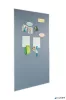 Moderációs textiltábla, alumínium kerettel, 90x180 cm, kétoldalas, SIGEL, 'Meet up', szürke