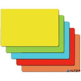   Mágneses jegyzetlap csomag, 10x15 cm, 25 db, SIGEL, vegyes színek