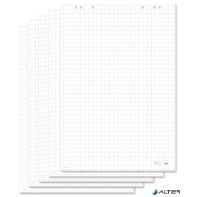 Flipchart papír, négyzethálós, 68x98 cm, 5x20 lap, SIGEL