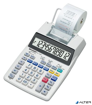 Számológép, szalagos, 12 számjegy, 2 színű nyomtató, SHARP "EL-1750V"