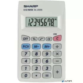 Zsebszámológép, 8 számjegy, SHARP "EL-233S"