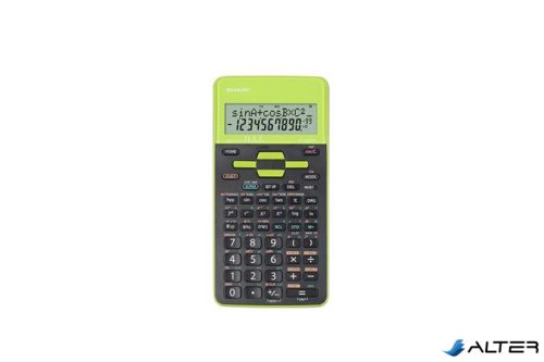 Számológép, tudományos, 273 funkció, SHARP "EL-531", zöld