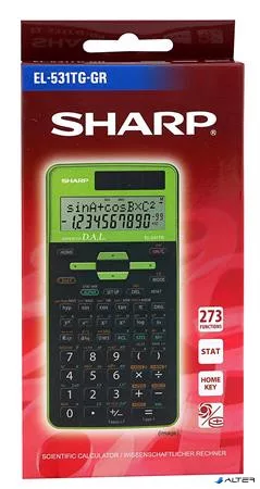 Számológép, tudományos, 273 funkció, SHARP 'EL-531', zöld
