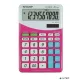 Számológép, asztali, 10 számjegy, SHARP "EL-M332", pink
