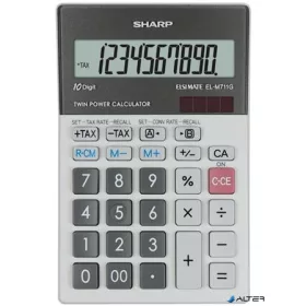   Számológép, asztali, 10 számjegy, SHARP "EL-M711G"