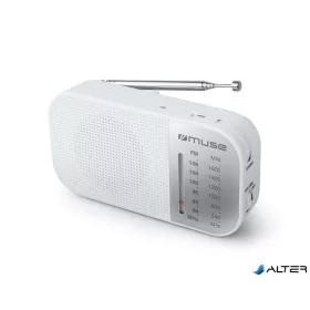Rádió, hordozható, MUSE, "M-025RW", fehér
