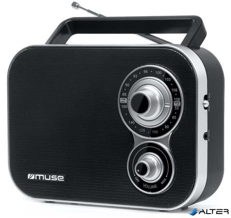 Rádió, hordozható, MUSE, "M-051R", fekete