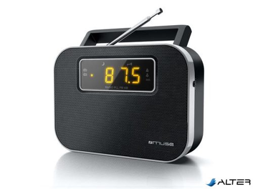 Rádió, hordozható, MUSE, "M-081R", fekete