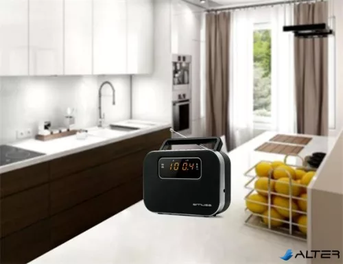 Rádió, hordozható, MUSE, 'M-081R', fekete