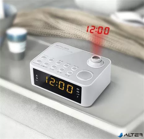Rádió, órás, projektoros, MUSE, 'M-178PW', fehér