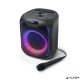 Hangszóró, Bluetooth, mikrofonnal, LED fényekkel, 150W, MUSE "M-1803DJ", fekete