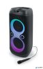 Hangszóró, Bluetooth, mikrofonnal, LED fényekkel, 600W, MUSE "M-1937DJ", fekete