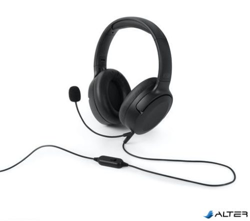 Fejhallgató, mikrofonnal, vezetékes, 3,5 jack, MUSE "M-212 CH"