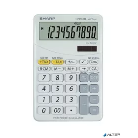   Számológép, asztali, 10 számjegy, SHARP "EL-M332", fehér