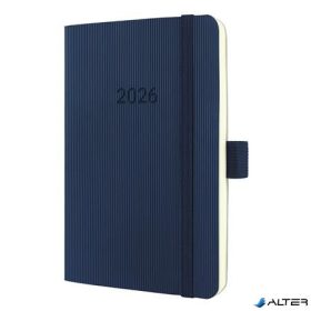   Naptár, A6, heti, 2026, puha borító, SIGEL 'Conceptum', éjkék