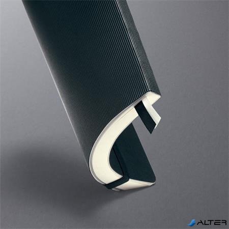 Jegyzetfüzet, exkluzív, A5, kockás, 97 lap, puhafedeles, SIGEL 'Conceptum', fekete