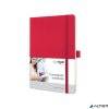 Jegyzetfüzet, exkluzív, A5, vonalas, 97 lap, puhafedeles, SIGEL 'Conceptum', piros