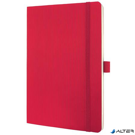 Jegyzetfüzet, exkluzív, A5, vonalas, 97 lap, puhafedeles, SIGEL 'Conceptum', piros