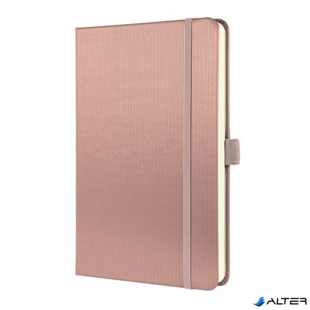 Jegyzetfüzet, exkluzív, A5, vonalas, 97 lap, keményfedeles, SIGEL "Conceptum", pink metál