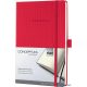 Jegyzetfüzet, exkluzív, A4, vonalas, 97 lap, keményfedeles, SIGEL 'Conceptum', piros