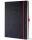 Jegyzetfüzet, exkluzív, A4, vonalas, 97 lap, keményfedeles, SIGEL 'Conceptum Red Edition', fekete-piros