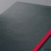 Jegyzetfüzet, exkluzív, A4, vonalas, 97 lap, keményfedeles, SIGEL 'Conceptum Red Edition', fekete-piros