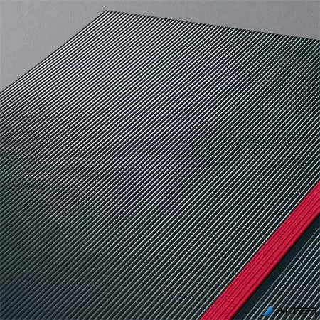Jegyzetfüzet, exkluzív, A4, vonalas, 97 lap, keményfedeles, SIGEL 'Conceptum Red Edition', fekete-piros