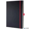 Jegyzetfüzet, exkluzív, A4, vonalas, 97 lap, keményfedeles, SIGEL 'Conceptum Red Edition', fekete-piros