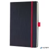 Jegyzetfüzet, exkluzív, A5, vonalas, 97 lap, keményfedeles, SIGEL "Conceptum Red Edition", fekete-piros