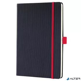  Jegyzetfüzet, exkluzív, A5, vonalas, 97 lap, keményfedeles, SIGEL "Conceptum Red Edition", fekete-piros