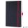 Jegyzetfüzet, exkluzív, A5, vonalas, 97 lap, keményfedeles, SIGEL 'Conceptum Red Edition', fekete-piros