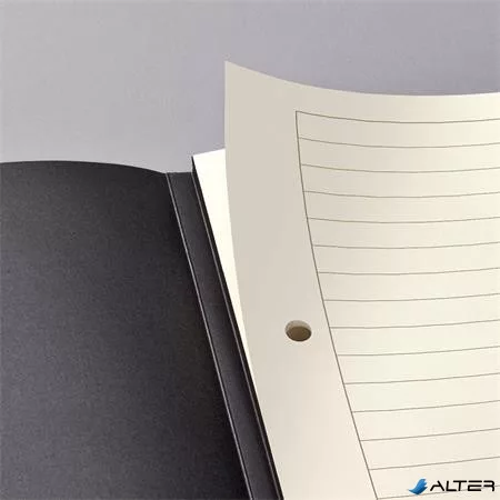 Füzet, exkluzív, A5, vonalas, 60 lap, keményfedeles, SIGEL "Conceptum", fekete