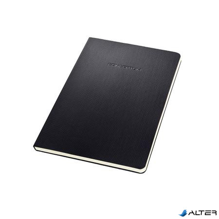 Füzet, exkluzív, A5, vonalas, 60 lap, keményfedeles, SIGEL "Conceptum", fekete