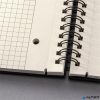 Spirálfüzet, exkluzív, A4, kockás, 80 lap, keményfedeles, SIGEL "Conceptum", fekete