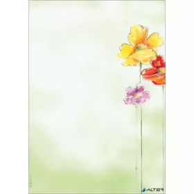   Előnyomott papír, A4, 90g, SIGEL "Spring Flowers"