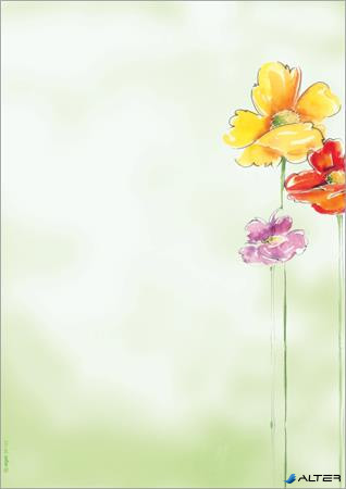 Előnyomott papír, A4, 90g, SIGEL 'Spring Flowers'