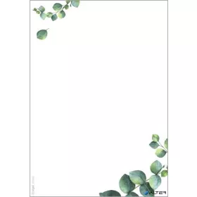  Előnyomott papír, kétoldalas, A5, 90 g. SIGEL "Eucalyptus"