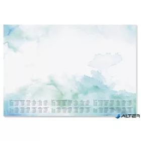   Könyökalátét, 595x410 mm, 3 éves és heti tervezővel, SIGEL "Watercolor Sea"