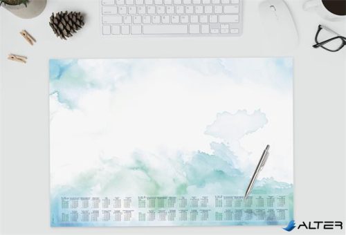 Könyökalátét, 595x410 mm, 3 éves és heti tervezővel, SIGEL "Watercolor Sea"