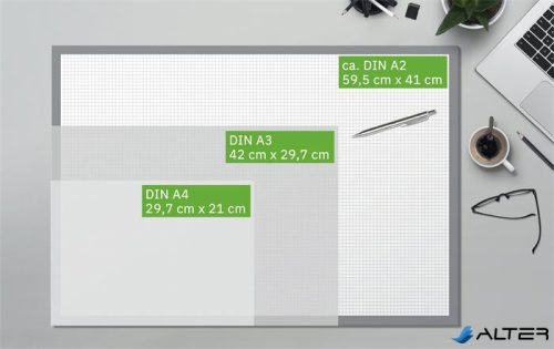 Könyökalátét, 595x410 mm, 3 éves és heti tervezővel, SIGEL "Watercolor Sea"