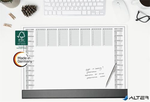 Könyökalátét, 595x410 mm, 2 éves és heti tervezővel, szamárfülvédővel, SIGEL "Office"