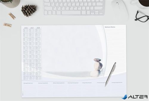 Könyökalátét, 595x410 mm, 3 éves és heti tervezővel, SIGEL "Harmony"