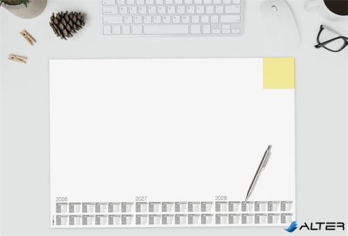 Könyökalátét, 595x410 mm, 3 éves és heti tervezővel, jegyzettömbbel, SIGEL "Memo"