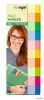 Jelölőcímke, papír, 10x50 lap, 15x50 mm, SIGEL "Multicolor", vegyes szín
