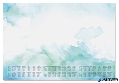 Könyökalátét, 595x410 mm, 3 éves és heti tervezővel, SIGEL "Watercolor Sea"