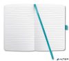 Jegyzetfüzet, exkluzív, 95x150 mm, vonalas, 87 lap, keményfedeles, SIGEL "Jolie", türkiz