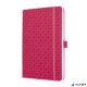 Jegyzetfüzet, exkluzív, 135x203 mm, vonalas, 87 lap, keményfedeles, SIGEL "Jolie", fukszia
