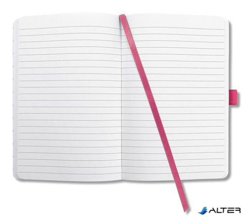 Jegyzetfüzet, exkluzív, 135x203 mm, vonalas, 87 lap, keményfedeles, SIGEL "Jolie", fukszia