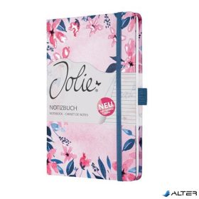   Jegyzetfüzet, exkluzív, 135x203 mm, vonalas, 87 lap, keményfedeles, SIGEL "Jolie", Loose Florals Olive