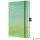 Jegyzetfüzet, exkluzív, 135x203 mm, vonalas, 87 lap, keményfedeles, SIGEL "Jolie" Butterfly Confetti, lime
